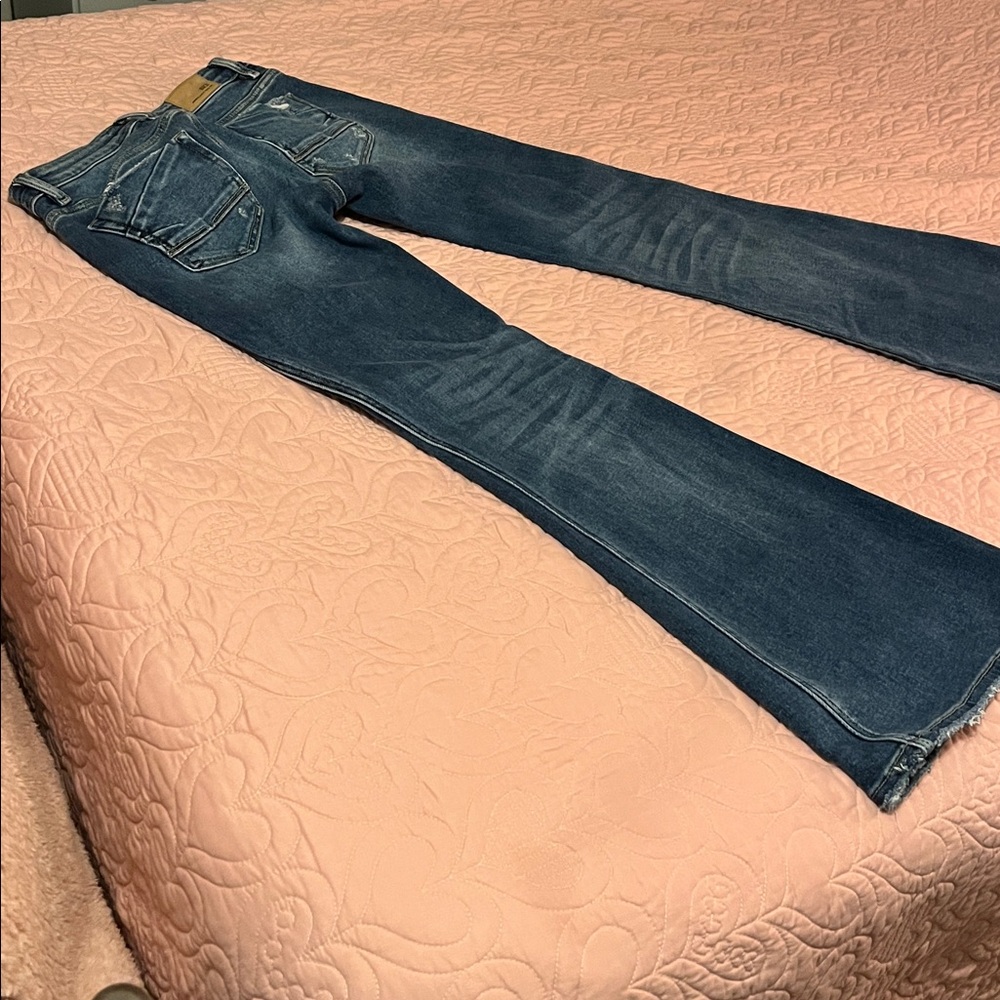Bke Stella Low Rise Flare Jean - Picture 3 of 13